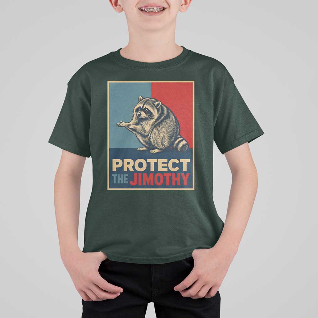 Protect The Jimothy T Shirt For Kid Funny Retro Trash Panda Animal Lover Meme