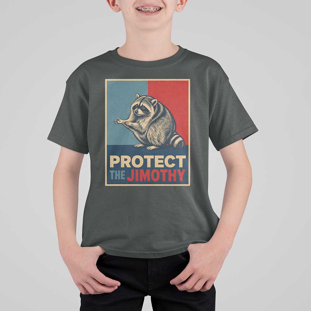 Protect The Jimothy T Shirt For Kid Funny Retro Trash Panda Animal Lover Meme