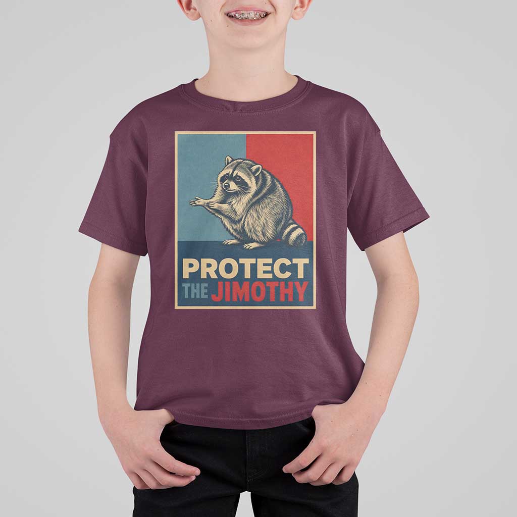 Protect The Jimothy T Shirt For Kid Funny Retro Trash Panda Animal Lover Meme