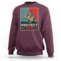 Protect The Jimothy Sweatshirt Funny Retro Trash Panda Animal Lover Meme