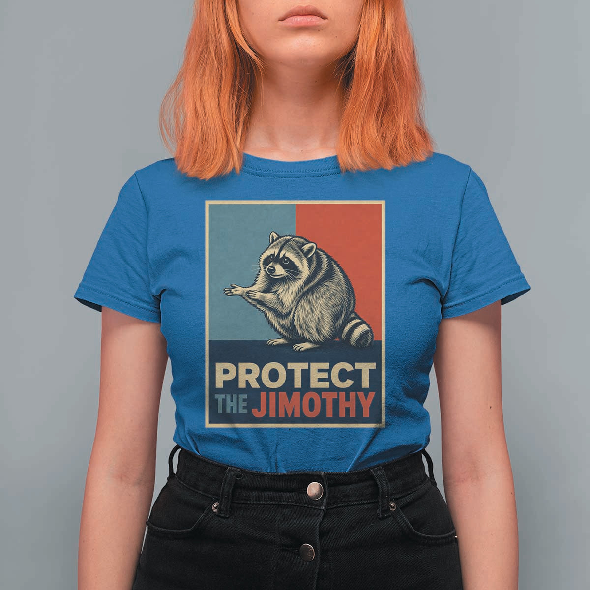 Protect The Jimothy T Shirt For Women Funny Retro Trash Panda Animal Lover Meme