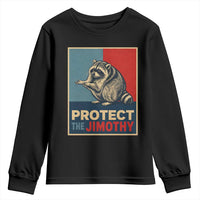 Protect The Jimothy Youth Sweatshirt Funny Retro Trash Panda Animal Lover Meme