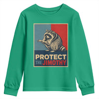 Protect The Jimothy Youth Sweatshirt Funny Retro Trash Panda Animal Lover Meme