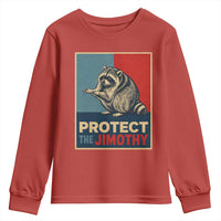 Protect The Jimothy Youth Sweatshirt Funny Retro Trash Panda Animal Lover Meme