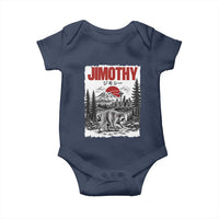 Jimothy The Raccoon Baby Onesie Seattle Skyline Mount Rainier Japanese Retro Vintage Art