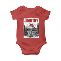 Jimothy The Raccoon Baby Onesie Seattle Skyline Mount Rainier Japanese Retro Vintage Art