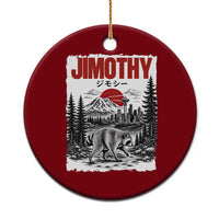 Jimothy The Raccoon Ceramic Ornament Seattle Skyline Mount Rainier Japanese Retro Vintage Art