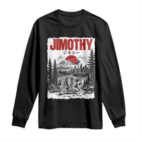 Jimothy The Raccoon Long Sleeve Shirt Seattle Skyline Mount Rainier Japanese Retro Vintage Art