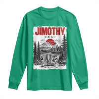 Jimothy The Raccoon Long Sleeve Shirt Seattle Skyline Mount Rainier Japanese Retro Vintage Art