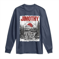 Jimothy The Raccoon Long Sleeve Shirt Seattle Skyline Mount Rainier Japanese Retro Vintage Art