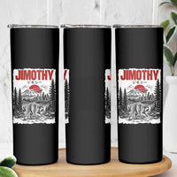 Jimothy The Raccoon Skinny Tumbler Seattle Skyline Mount Rainier Japanese Retro Vintage Art