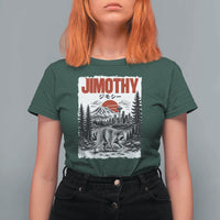 Jimothy The Raccoon T Shirt For Women Seattle Skyline Mount Rainier Japanese Retro Vintage Art