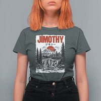 Jimothy The Raccoon T Shirt For Women Seattle Skyline Mount Rainier Japanese Retro Vintage Art