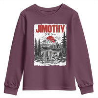 Jimothy The Raccoon Youth Sweatshirt Seattle Skyline Mount Rainier Japanese Retro Vintage Art