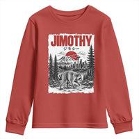 Jimothy The Raccoon Youth Sweatshirt Seattle Skyline Mount Rainier Japanese Retro Vintage Art