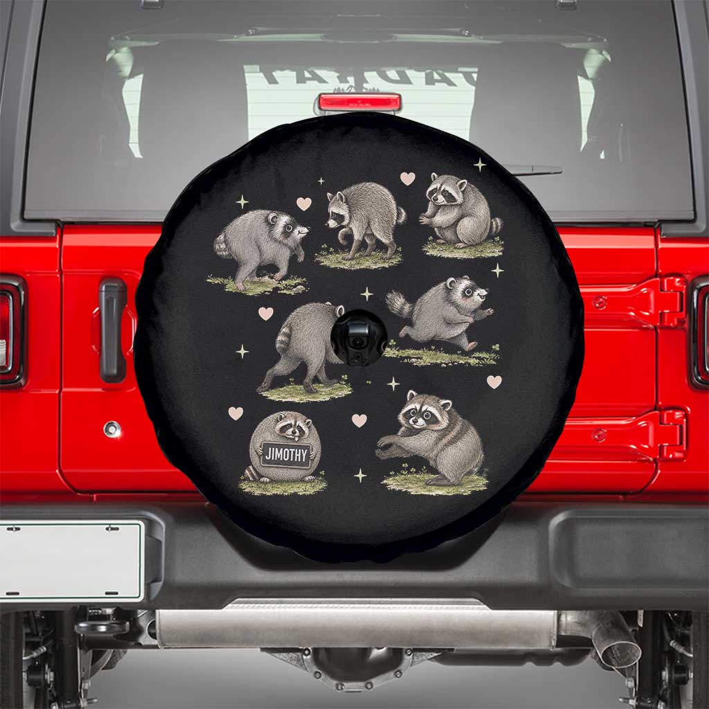 Cute Jimothy The Raccoon Spare Tire Cover Viral Seattle Wildlife Trash Panda Gift