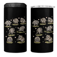 Cute Jimothy The Raccoon 4 in 1 Can Cooler Tumbler Viral Seattle Wildlife Trash Panda Gift