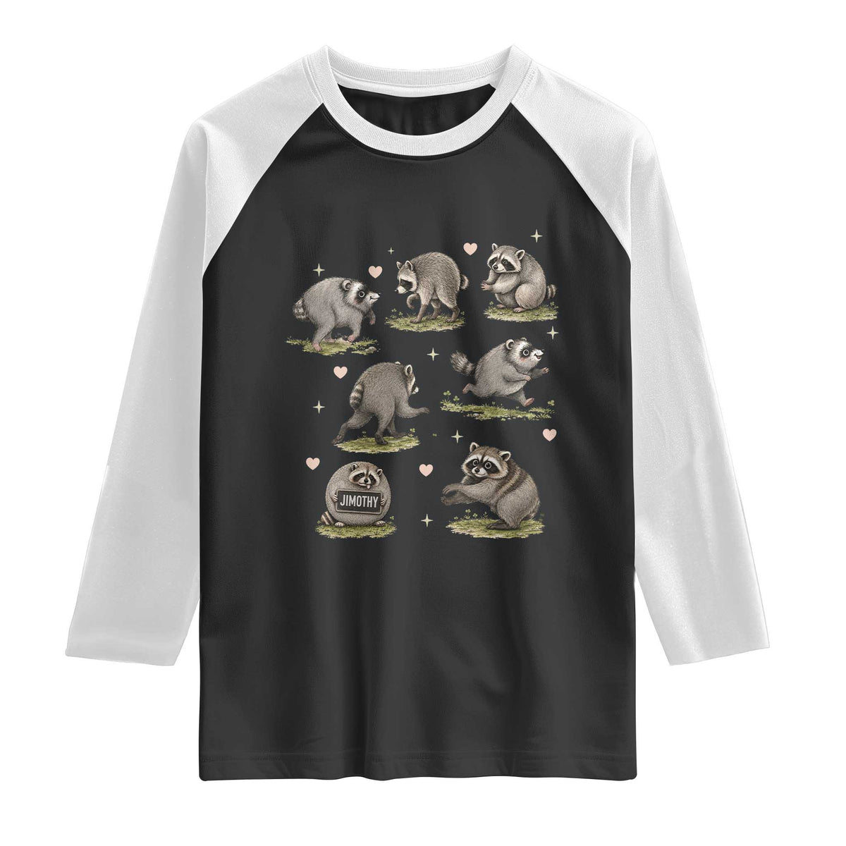 Cute Jimothy The Raccoon Raglan Shirt Viral Seattle Wildlife Trash Panda Gift