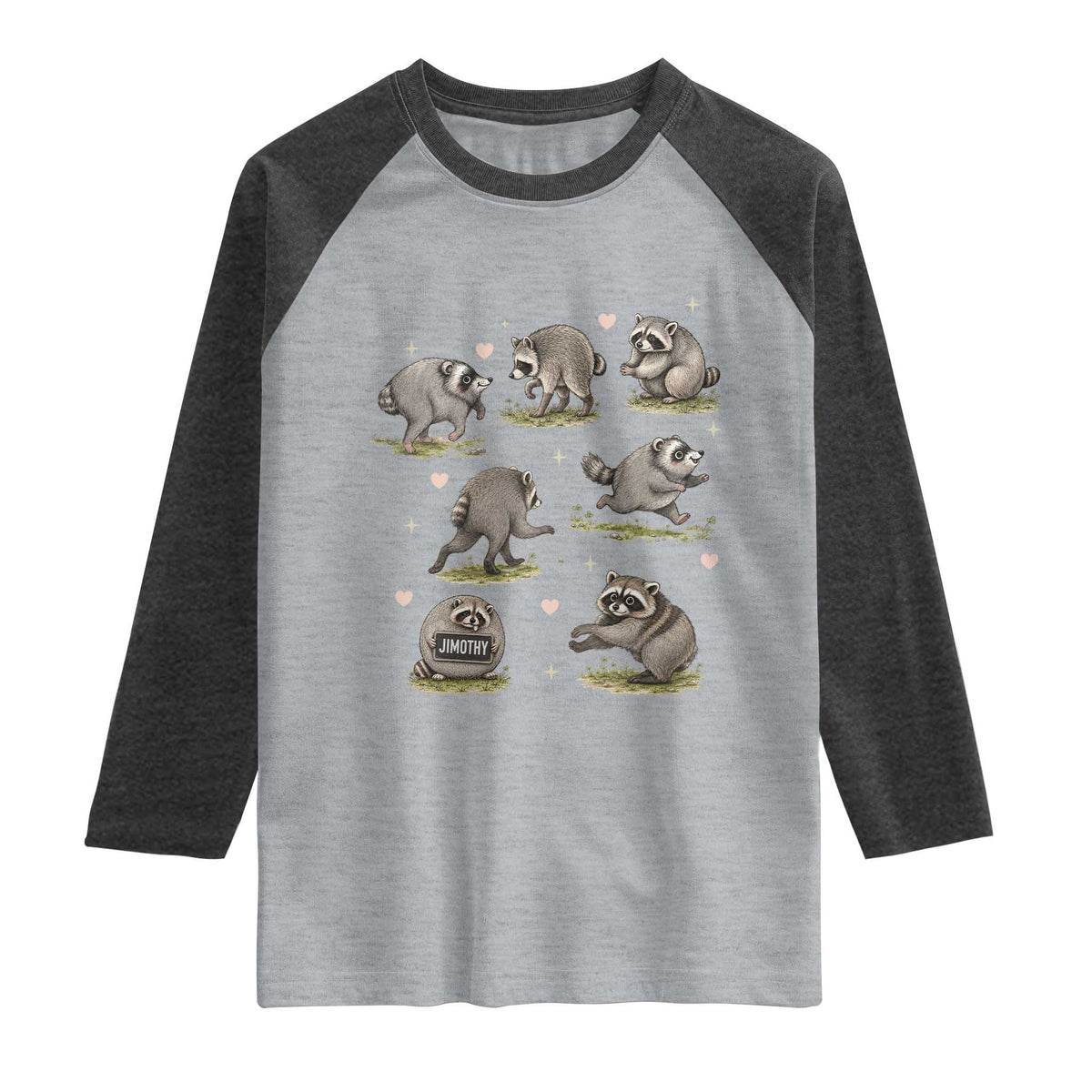 Cute Jimothy The Raccoon Raglan Shirt Viral Seattle Wildlife Trash Panda Gift