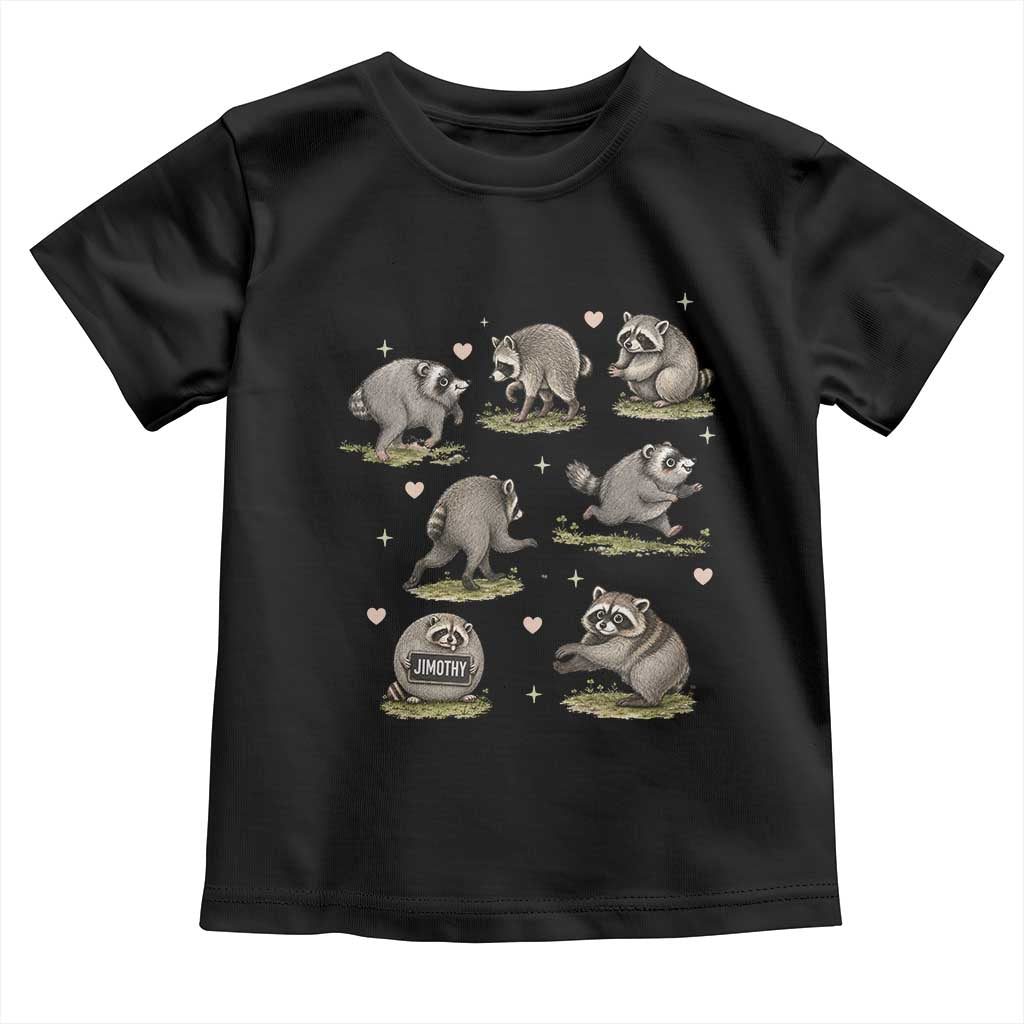 Cute Jimothy The Raccoon Toddler T Shirt Viral Seattle Wildlife Trash Panda Gift