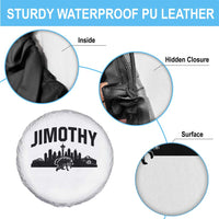 Jimothy The Raccoon Spare Tire Cover Seattle Space Needle Mount Rainier Landscape Art