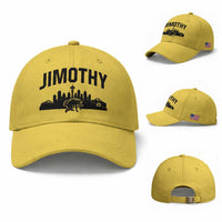 Jimothy The Raccoon Baseball Cap Seattle Space Needle Mount Rainier Landscape Art