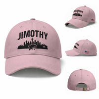 Jimothy The Raccoon Baseball Cap Seattle Space Needle Mount Rainier Landscape Art