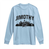 Jimothy The Raccoon Long Sleeve Shirt Seattle Space Needle Mount Rainier Landscape Art
