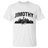 Jimothy The Raccoon T Shirt Seattle Space Needle Mount Rainier Landscape Art