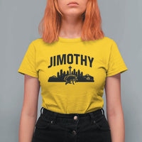 Jimothy The Raccoon T Shirt For Women Seattle Space Needle Mount Rainier Landscape Art