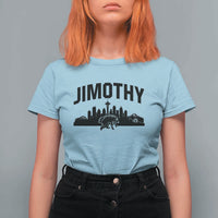 Jimothy The Raccoon T Shirt For Women Seattle Space Needle Mount Rainier Landscape Art