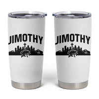 Jimothy The Raccoon Tumbler Cup Seattle Space Needle Mount Rainier Landscape Art