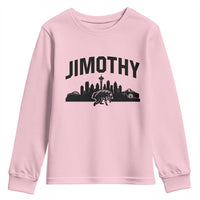 Jimothy The Raccoon Youth Sweatshirt Seattle Space Needle Mount Rainier Landscape Art