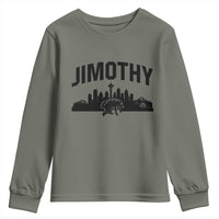 Jimothy The Raccoon Youth Sweatshirt Seattle Space Needle Mount Rainier Landscape Art