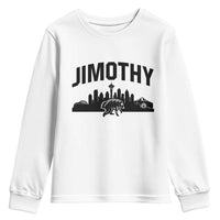 Jimothy The Raccoon Youth Sweatshirt Seattle Space Needle Mount Rainier Landscape Art