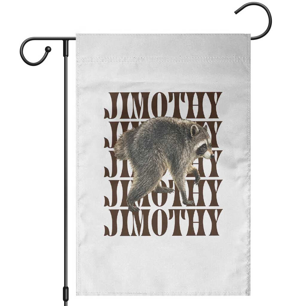 Jimothy The Raccoon Garden Flag Vintage Trash Panda Animal Lover Gift