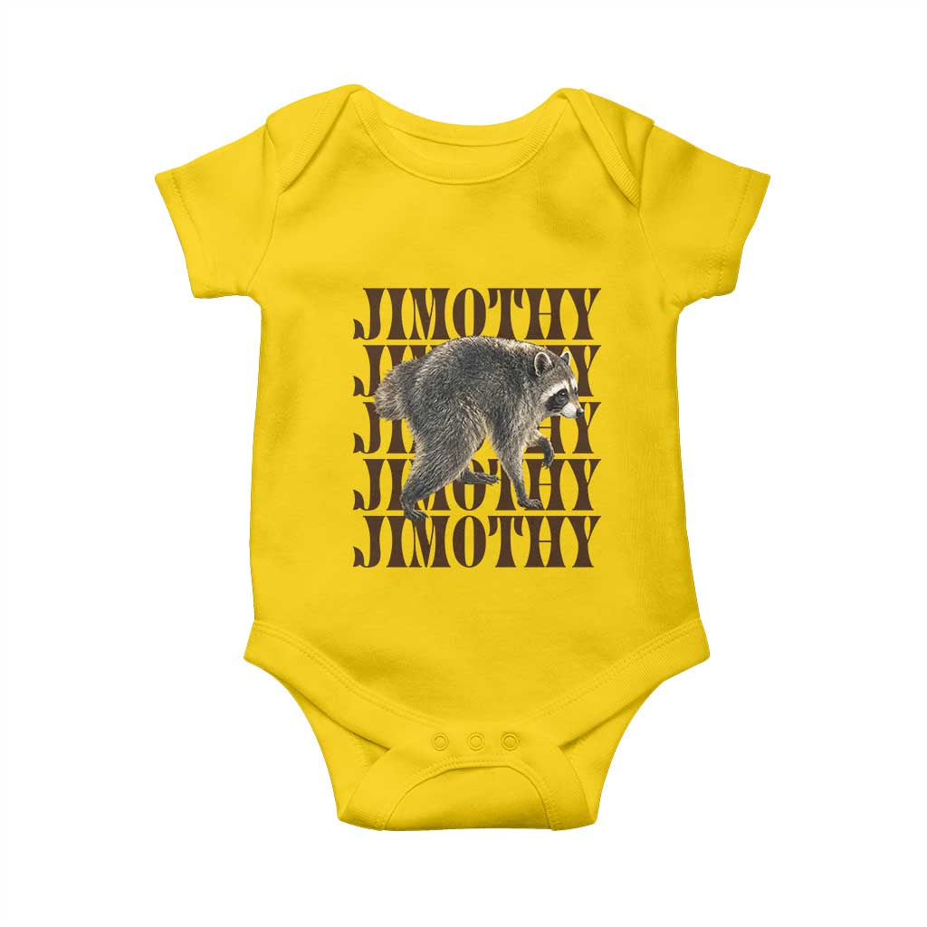 Jimothy The Raccoon Baby Onesie Vintage Trash Panda Animal Lover Gift