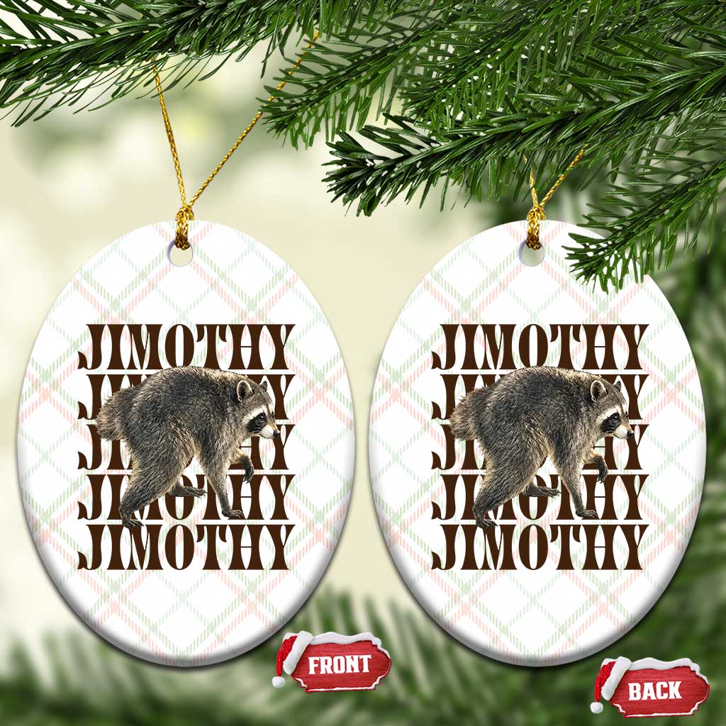 Jimothy The Raccoon Ceramic Ornament Vintage Trash Panda Animal Lover Gift