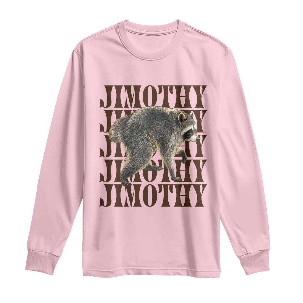 Jimothy The Raccoon Long Sleeve Shirt Vintage Trash Panda Animal Lover Gift