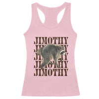 Jimothy The Raccoon Racerback Tank Top Vintage Trash Panda Animal Lover Gift