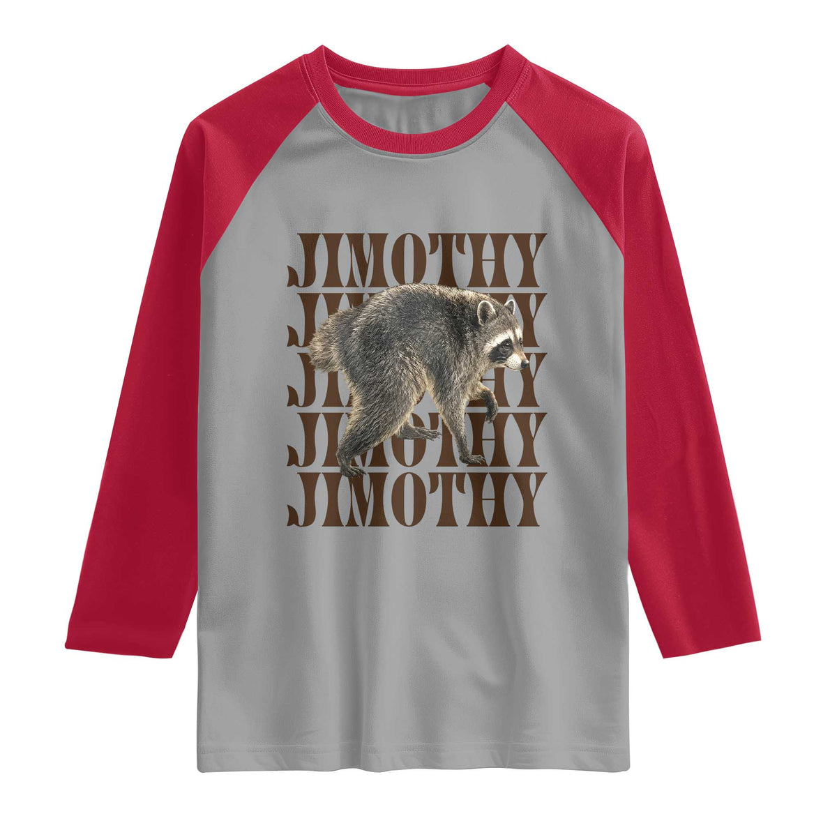 Jimothy The Raccoon Raglan Shirt Vintage Trash Panda Animal Lover Gift