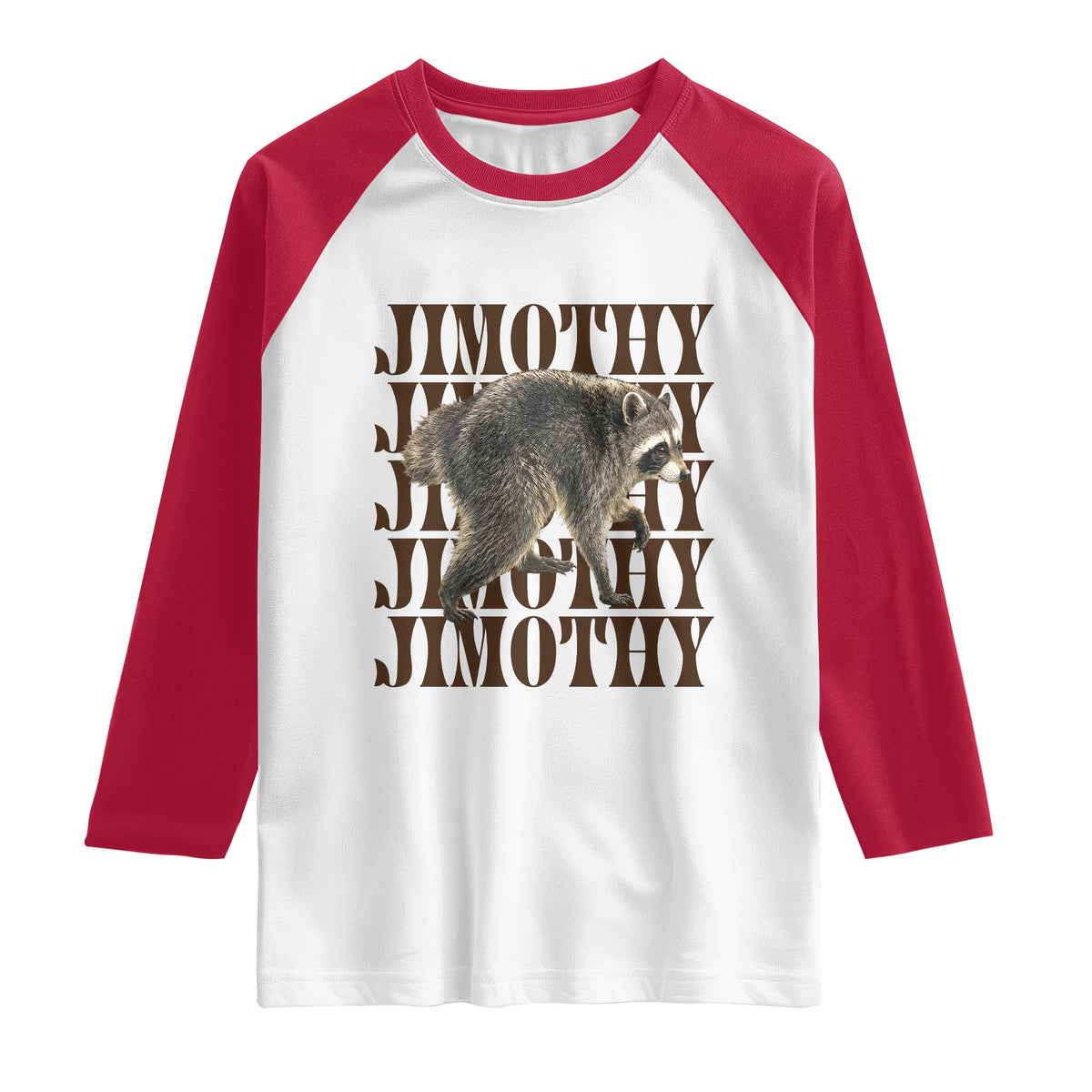 Jimothy The Raccoon Raglan Shirt Vintage Trash Panda Animal Lover Gift