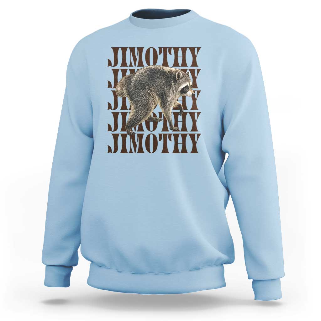 Jimothy The Raccoon Sweatshirt Vintage Trash Panda Animal Lover Gift