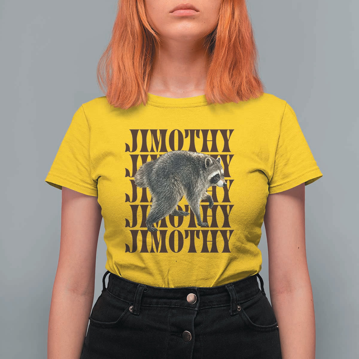 Jimothy The Raccoon T Shirt For Women Vintage Trash Panda Animal Lover Gift