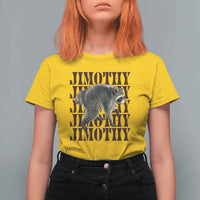 Jimothy The Raccoon T Shirt For Women Vintage Trash Panda Animal Lover Gift