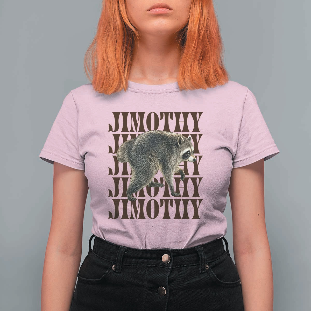Jimothy The Raccoon T Shirt For Women Vintage Trash Panda Animal Lover Gift