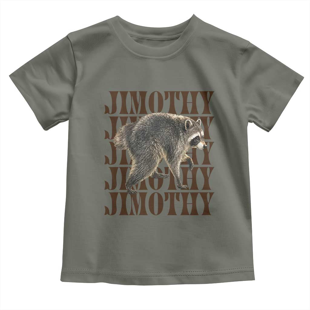Jimothy The Raccoon Toddler T Shirt Vintage Trash Panda Animal Lover Gift