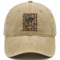 Jimothy The Raccoon Washed Cotton Baseball Cap Vintage Trash Panda Animal Lover Gift
