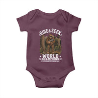 Bigfoot Jimothy The Raccoon Cryptid Animal Friendship Baby Onesie Hide And Seek World Champions