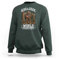 Bigfoot Jimothy The Raccoon Cryptid Animal Friendship Sweatshirt Hide And Seek World Champions